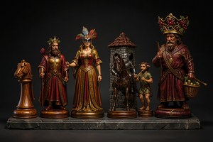 Roșcovul și Vinul Dulce — Set de șah — ilustrație din universul jocului